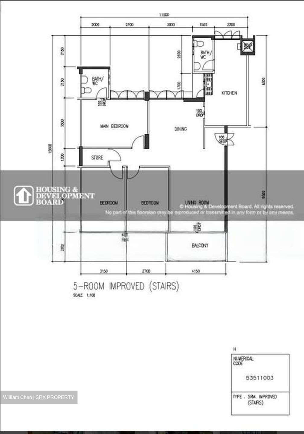 Blk 240 Yishun Ring Road (Yishun), HDB 5 Rooms #461376131
